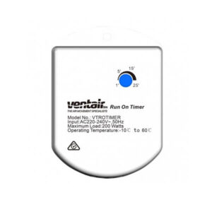 Run on Variable Timer - 1-25 Minutes (Electrician needed for installation)