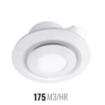 Ventair Airbus with LED Light 200 Ceiling Exhaust Fan White