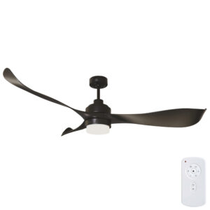 Eagle DC Ceiling Fan with LED Light and Remote - Black 56"