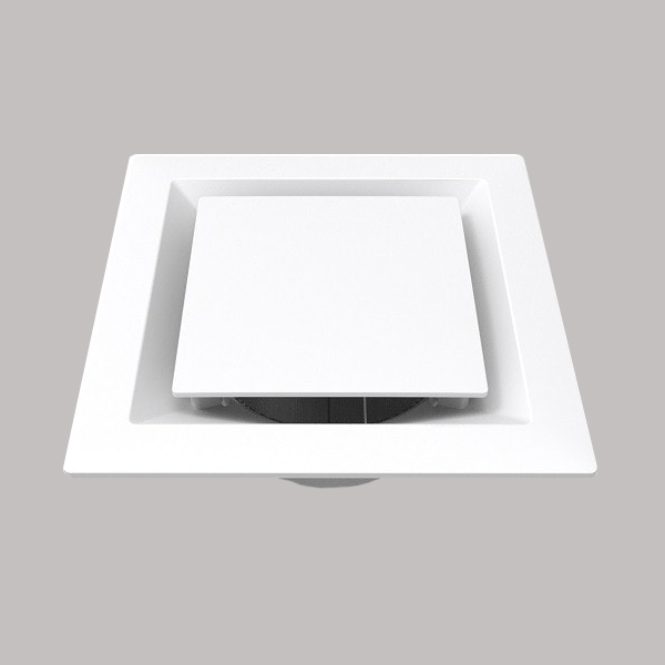 White plastic square internal vent 150mm Australia