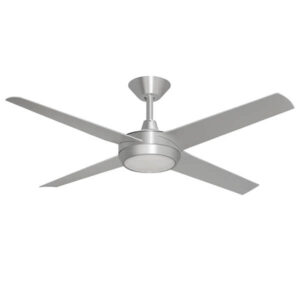 Concept Ceiling Fan with CCT LED Light - Brushed Aluminium 52"