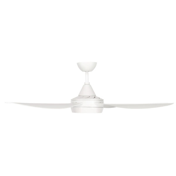 Brilliant Vector AC Ceiling Fan with LED Light - Antique White 52"