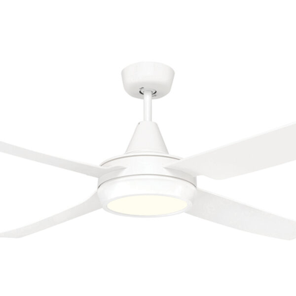 Brilliant Cruze AC Ceiling Fan with LED Light - White 52"