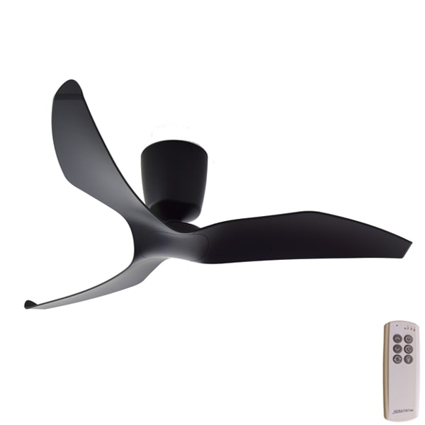FR 3 Blade 60" Black DC Aeratron Ceiling Fan With Remote