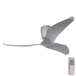 FR 3 Blade Aeratron Ceiling Fan With Remote - DC Silver 60"