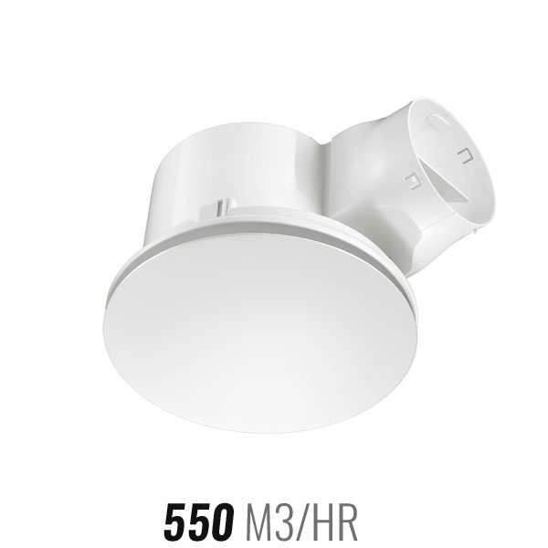 Ventair Airbus Low Profile Ceiling Exhaust Fan 300 White Round