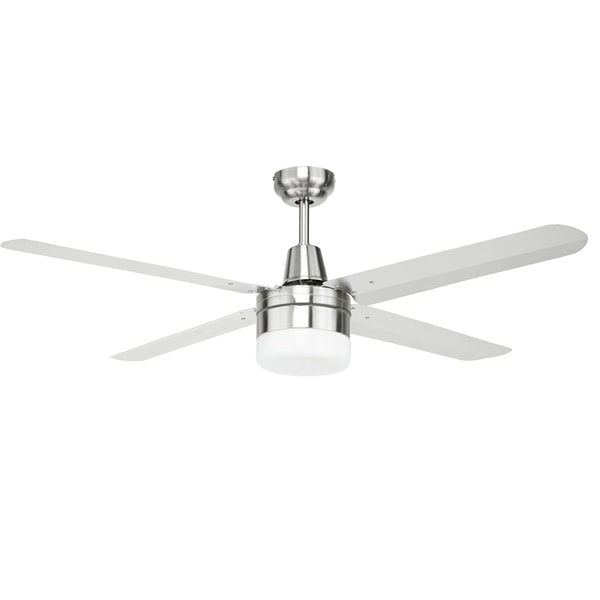 Atrium Ceiling Fan with Light - 316 Stainless Steel 52"