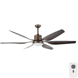 Aviator Ceiling Fan With DC Motor, Light And Remote - Oil Rubbed Bronze 66"