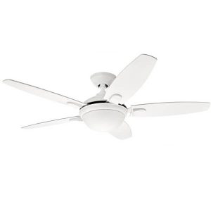 Contempo Ceiling Fan With Light - White 52"