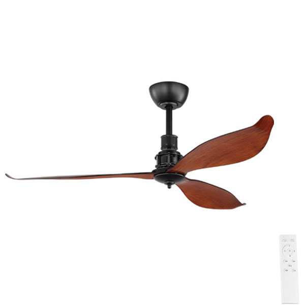 Comporta DC Ceiling Fan With Remote - Dark Wood 52"
