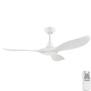 Noosa DC CCT LED Ceiling Fan With Remote - White 52"