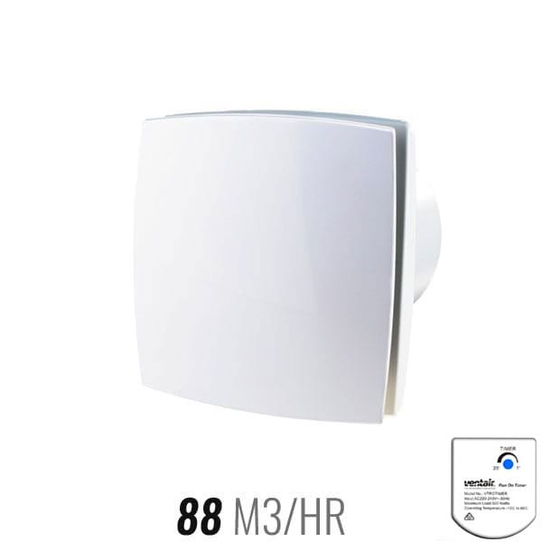 Chico Exhaust Fan 100mm White with Timer
