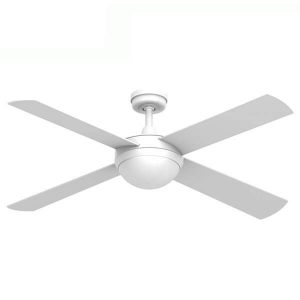 Intercept 2 Ceiling Fan With Light E27 - White 52"
