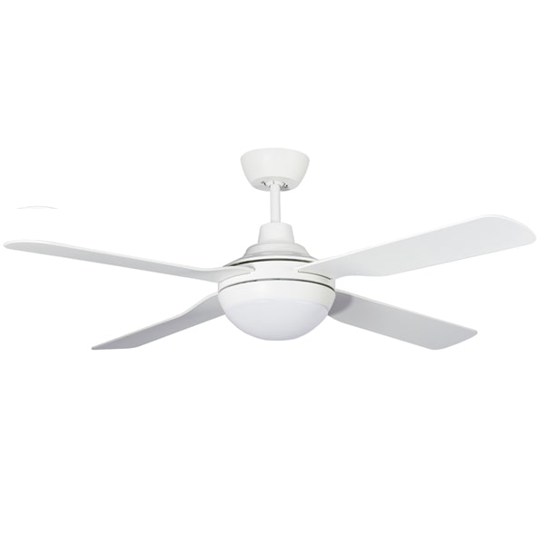 Discovery Ceiling Fan with CCT LED Light - Coolmaster - White - 48"