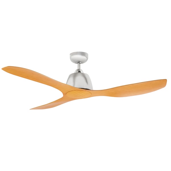 Martec Elite Ceiling Fan 48" - Brushed Nickel With Bamboo