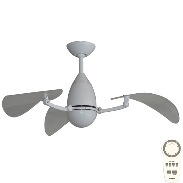Martec Vampire DC Ceiling Fan with CCT LED Light & Remote - White 38"