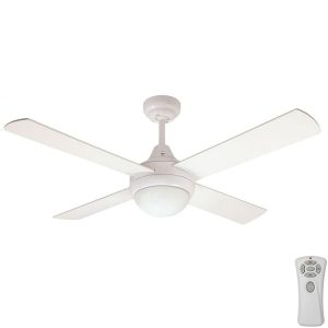 Glendale Ceiling Fan With Light And Remote - White 48"