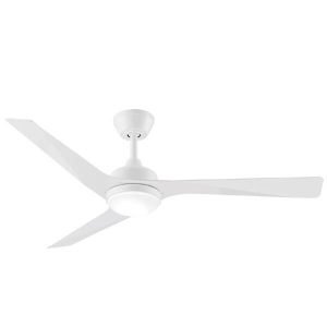 Modn-3 Ceiling Fan with Wall Control and LED Light - White 52"