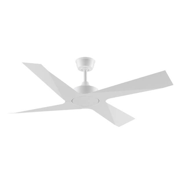 Modn-4 Ceiling Fan with Wall Control - White 52"
