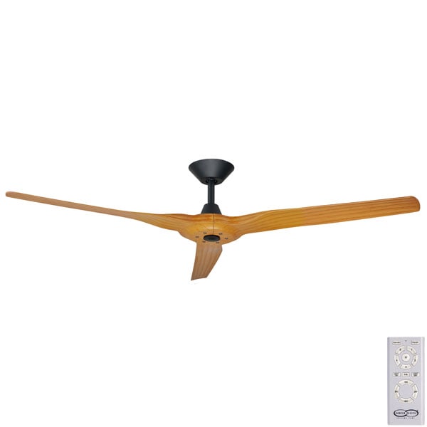 Radical II Ceiling Fan - DC Black Motor with Bamboo Blades 60"