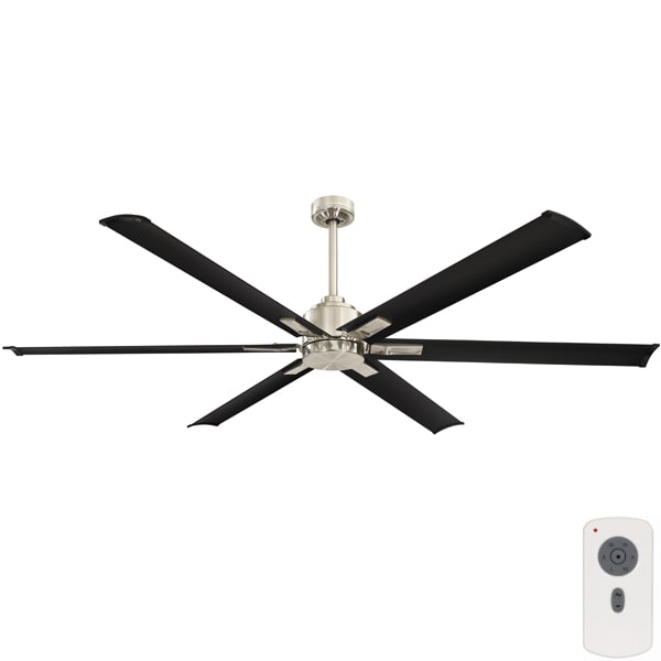 Rhino Large DC Ceiling Fan Black with Remote 72"