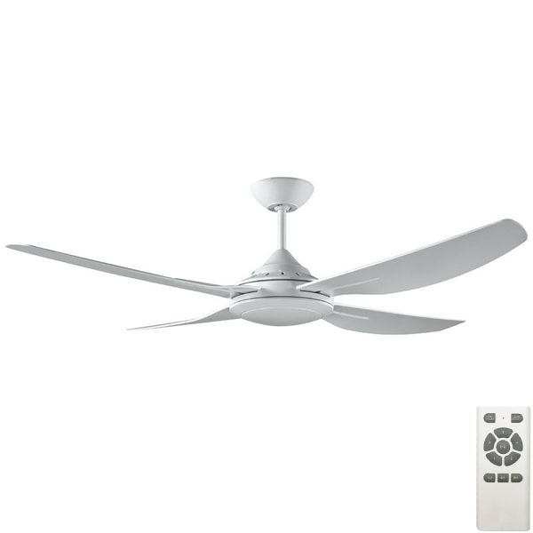 Royale II DC Ceiling Fan With Remote Control - White 52"