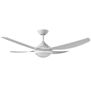 Royale II Ceiling Fan With Wall Control and LED Light- White 52"