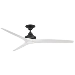 Spitfire V2 Ceiling Fan - Black With White Wash Plastic Blades 60"