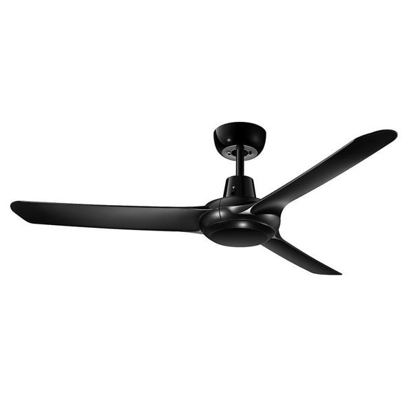 Spyda Ceiling Fan With Wall Control Matte Black 48"