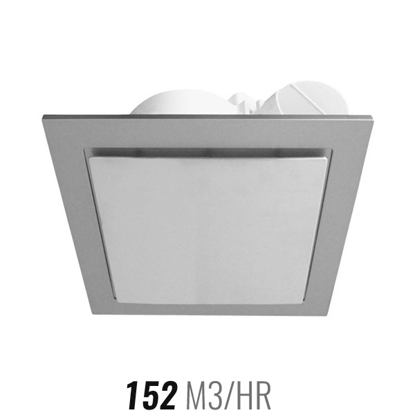 Ventair Airbus 200 Square Ceiling Exhaust Fan Silver