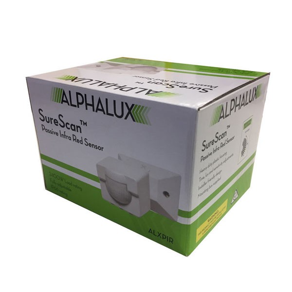 Alphalux 180 Degree Motion Sensor - IP66 Rated (electrician needed for installation)
