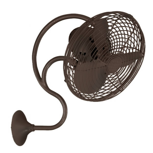 Atlas Melody Wall Fan in Textured 