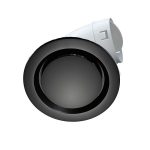 Round Vent with 150mm Duct Adaptor in Black