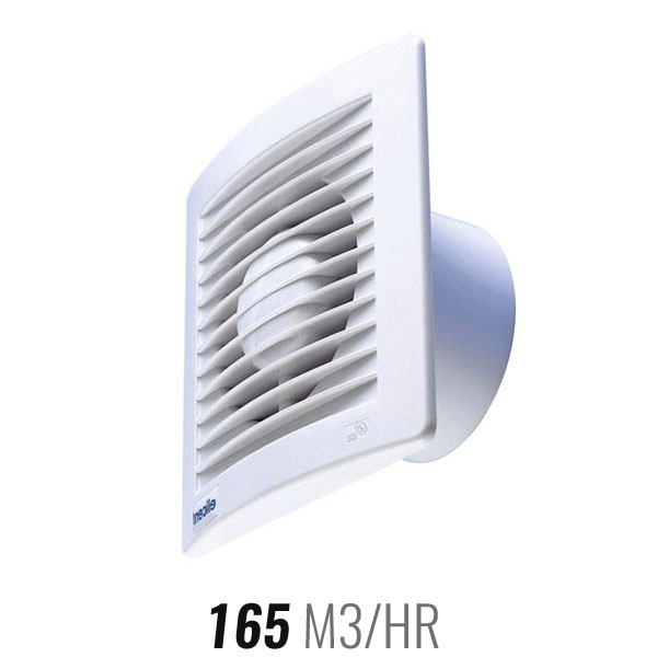 Elicent E-Style Exhaust Fan 120mm with Humidity Sensor & Timer White