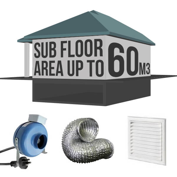 Sub Floor Kit 1 - VKM 100 for area up to 60m3