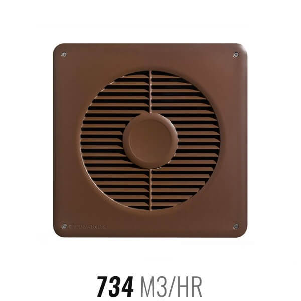 DC Sub Floor Fan with 3 Speeds - Brown 