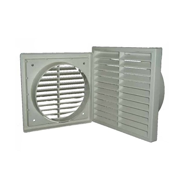 Fixed Louvre Vent White 125mm