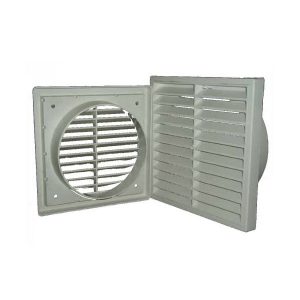 Fixed Louvre Vent White 150mm