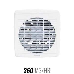 Maxair 150mm White Wall Exhaust Fan with Pull Cord | 360 m3/hr