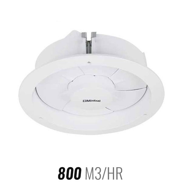 Clipsal Mistral Expressaire Ceiling Exhaust Fan with Closing Blades 250