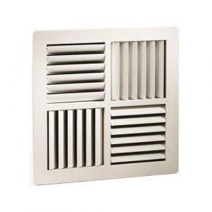 Air Conditioning Vent Square Multi Directional  250mm with 150mm Duct