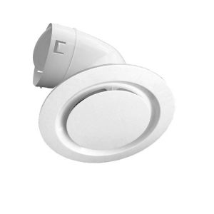 Round Vent with 150mm Duct Adaptor in White
