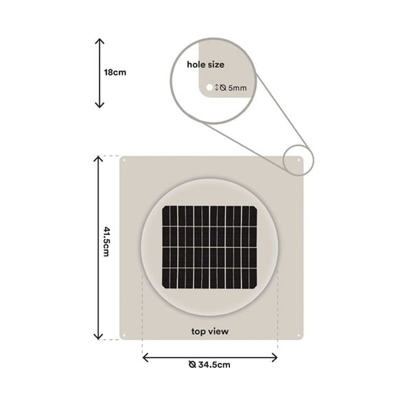 SolarArk Solar Roof Ventilator SAV10W