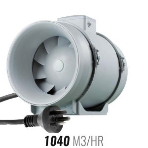 Fanco Mixflow TT Inline Fan 200mm with Inbuilt Speed Switch & Plug