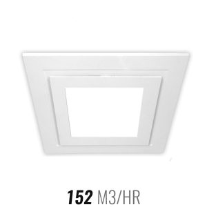 Ventair Airbus Square with LED Light 200 Ceiling Exhaust Fan White