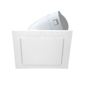 Square Vent with 150mm Duct Adaptor in White
