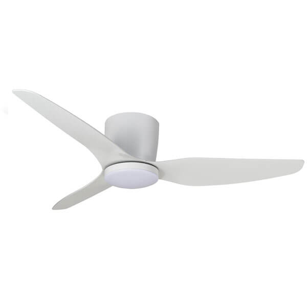 Martec Flush Ceiling Fan with CCT LED Light 50" Satin White Australia