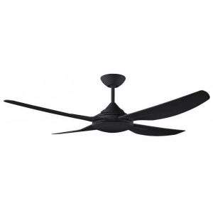 Royale II Ceiling Fan With Wall Control - Black 52"