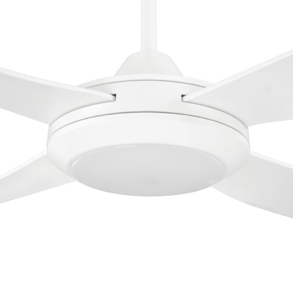Bondi Ceiling Fan with CCT LED Light - White 48"