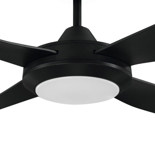 Bondi Ceiling Fan with CCT LED Light - Black 52"